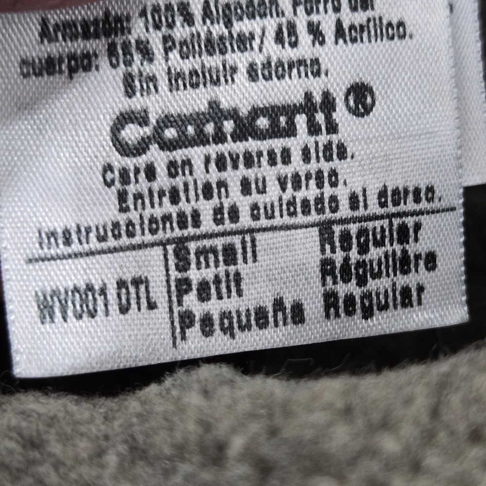 Carhartt Sandstone Mock Neck Vest Women Small Blue WV001 DTL Sherpa Lined Canvas - Picture 9 of 12